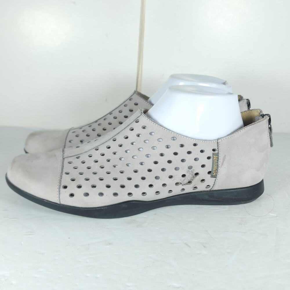 MEPHISTO Women’s Clemence US10 Light Gray Nubuck Perforated Comfort Shoes - Picture 2 of 16